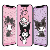 Kuromi and My Melody Wallpaper icône