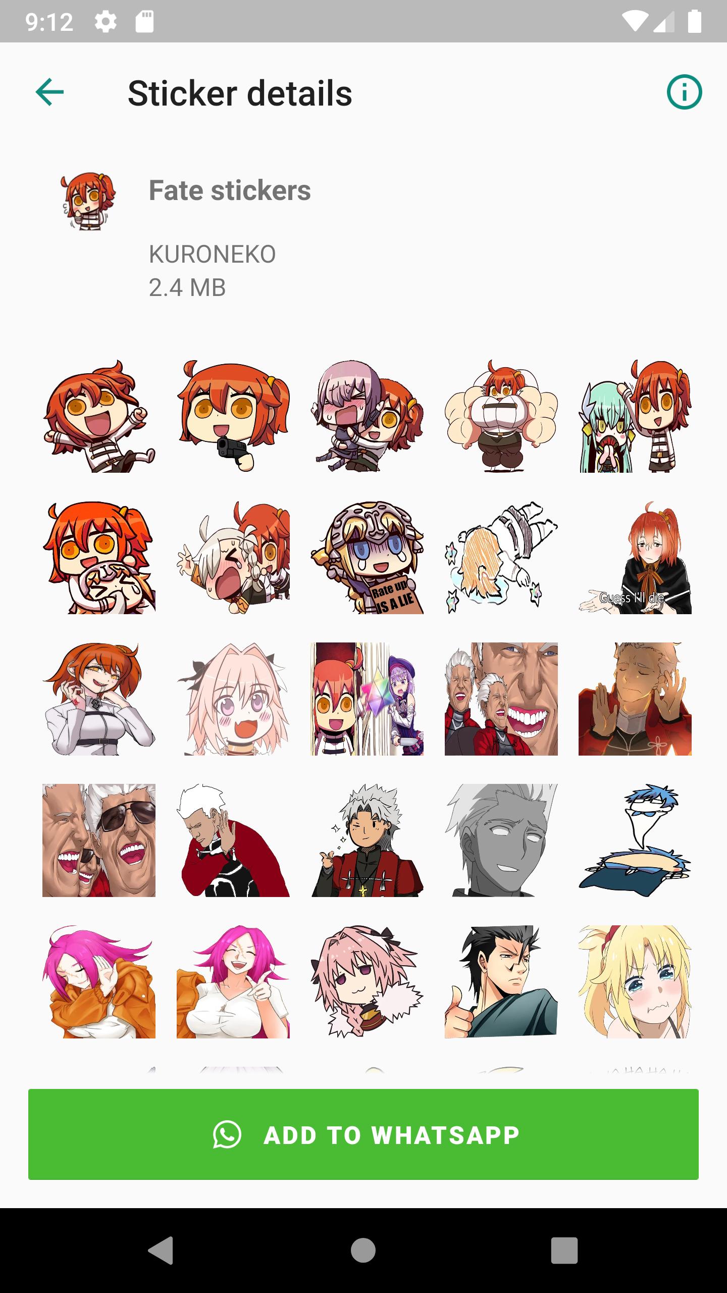 Fate Stickers For Android Apk Download