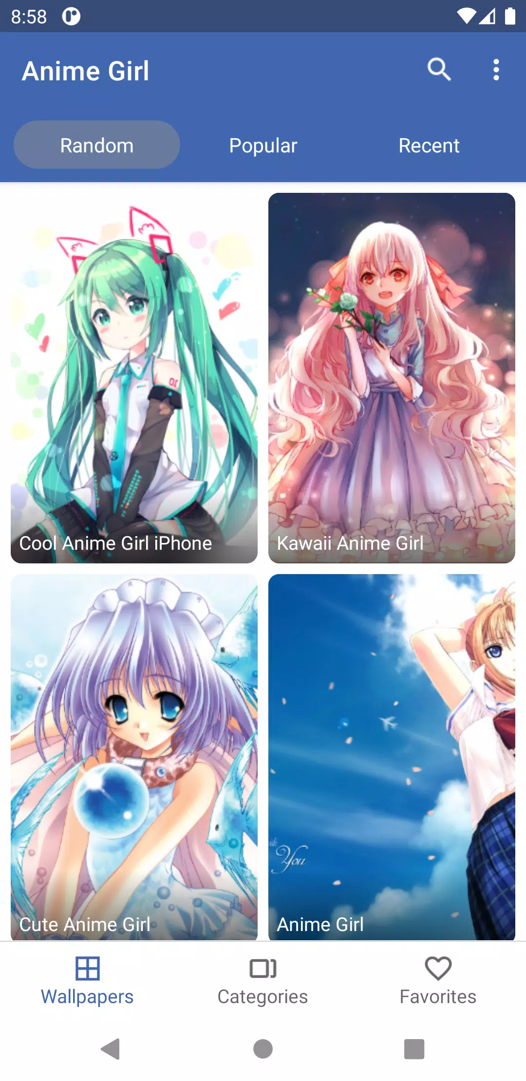 Kawaii Animes Girls APK pour Android Télécharger