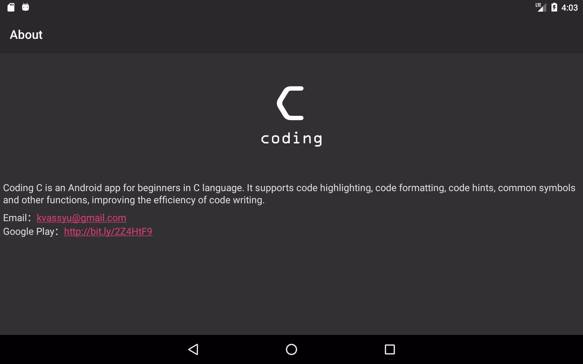 Coding C – Apps no Google Play