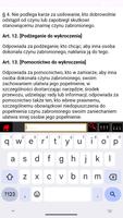 Kodeks Wykroczeń (KW) Polska স্ক্রিনশট 2