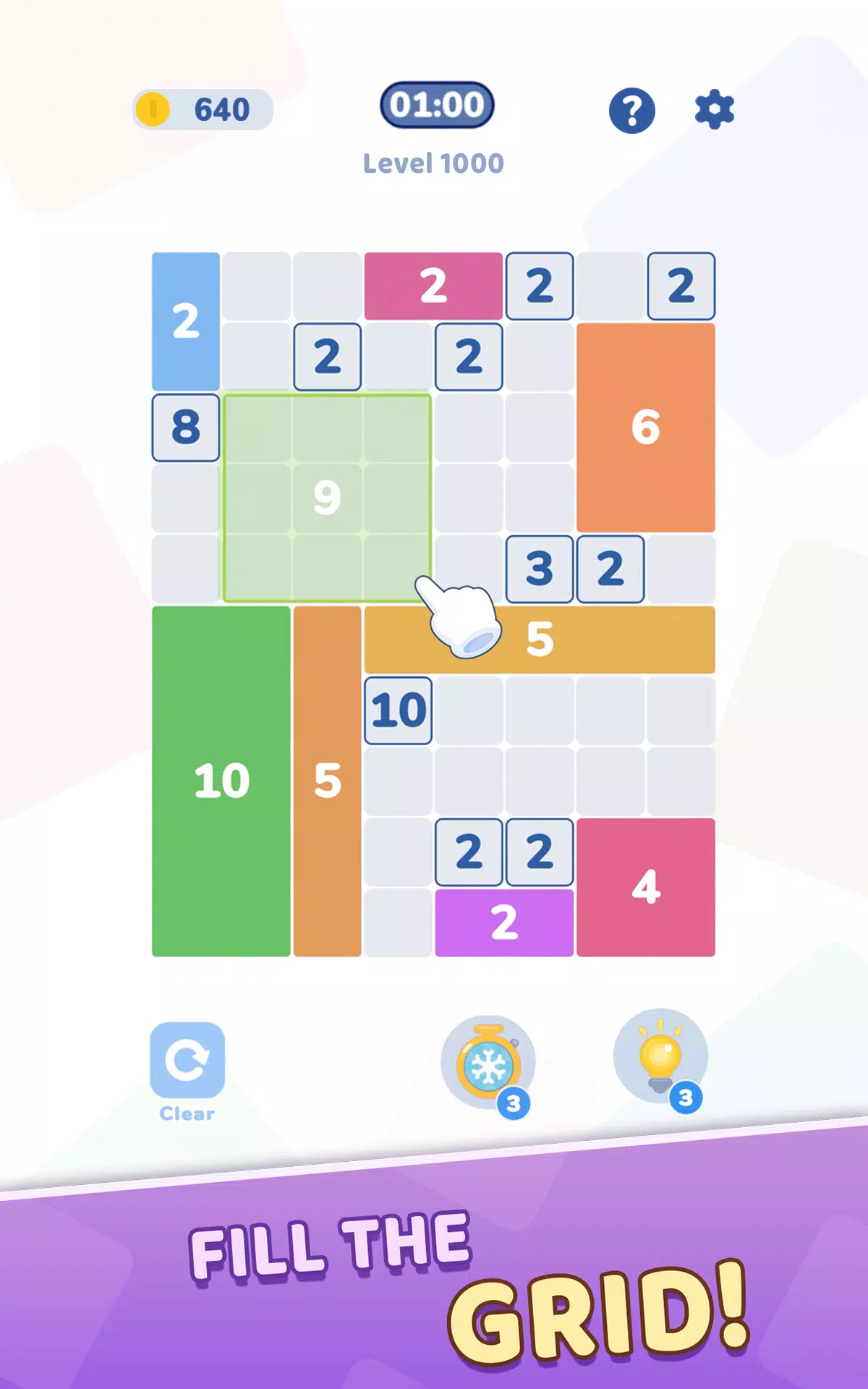 Grid Filler: Shikaku Tiles
