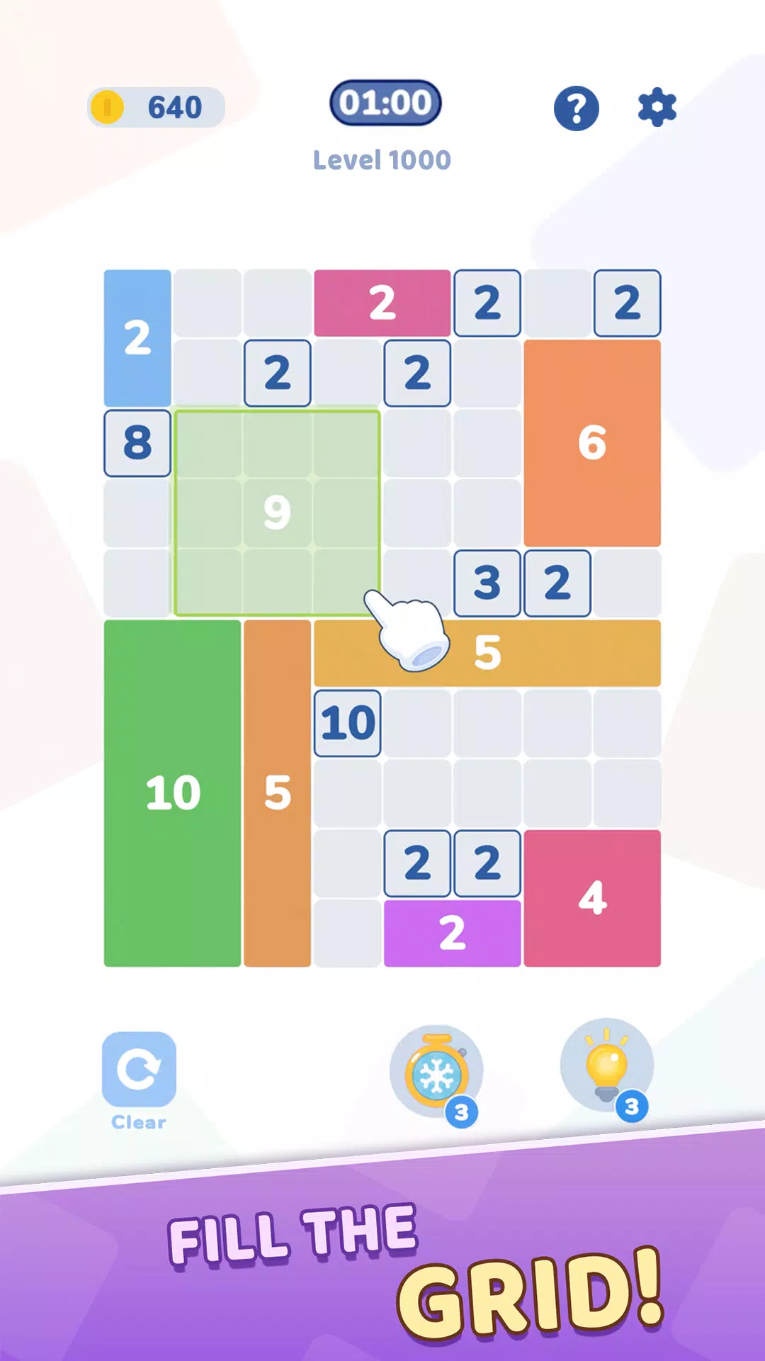 Grid Filler: Shikaku Tiles