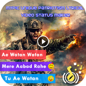 MyPic Patriotism Lyrical Video Status Maker icon