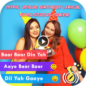 MyPic Birthday Lyrical Video Status Maker with Mp3 icon