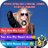 MyPic English Lyrical Video Status Maker with Song icon