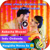 MyPic Kannada Lyrical Video Status Maker with Song icon