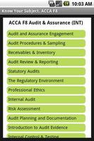 ACCA F8 Audit & Assurance INT poster