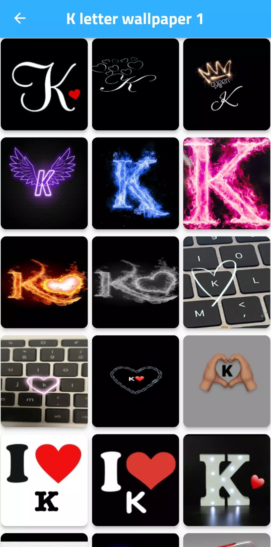 k letter wallpapers
