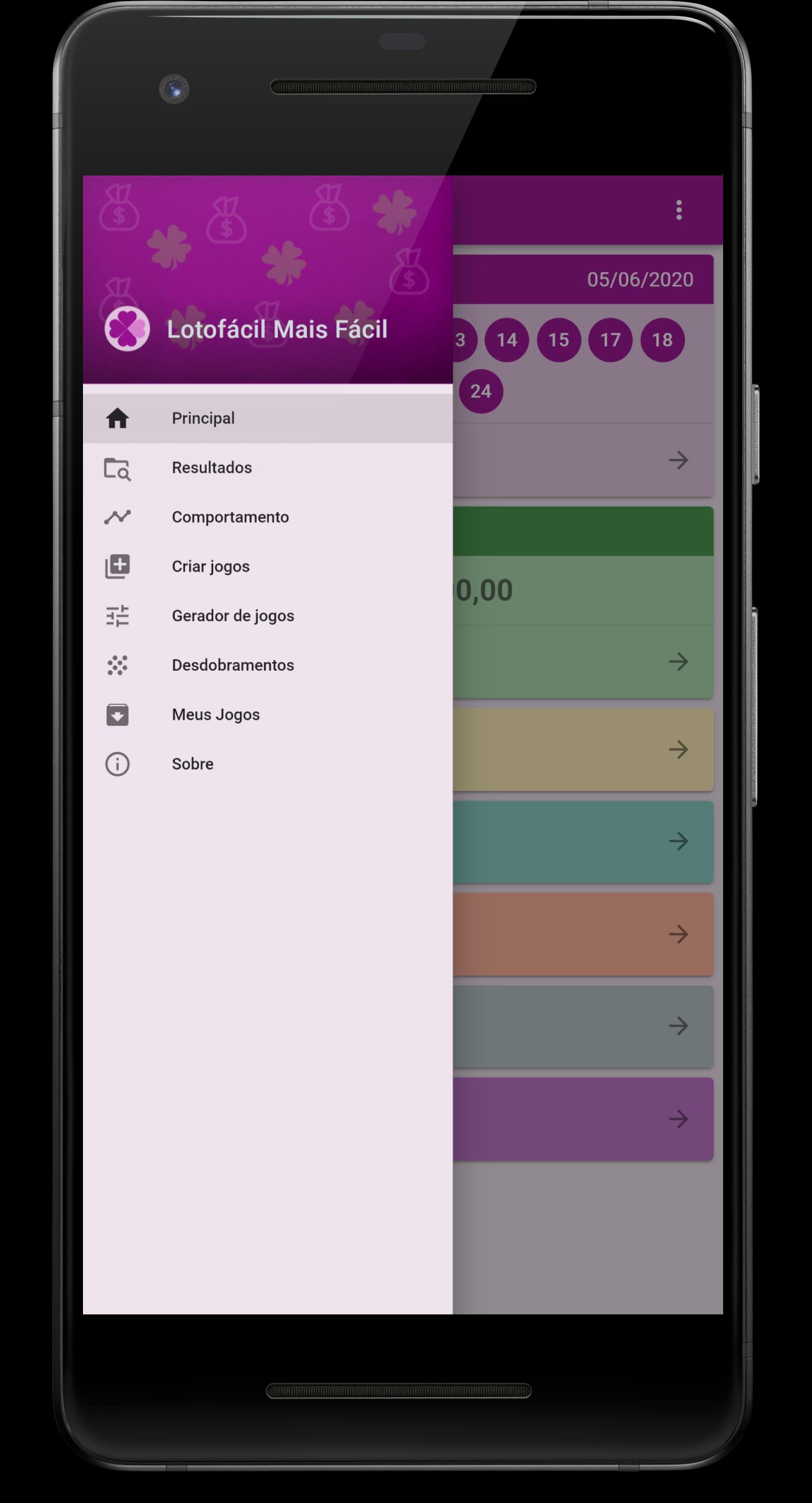 App Lotofácil Mais fácil