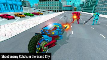 Flying Lion Robot Transform: Robot Shooting Games screenshot 1