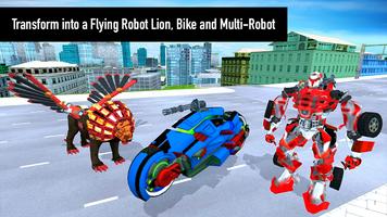 Flying Lion Robot Transform: Robot Shooting Games ภาพหน้าจอ 2