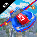 APK Flying Police Robot Car Transform Shooting Games