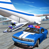 US Police Plane Transporter Game 2019 icon