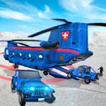 Flying US Police Helicopter Rescue