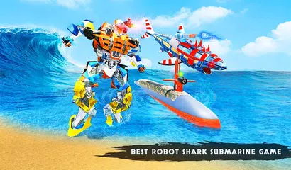 US Police Robot Shark Submarin APK download