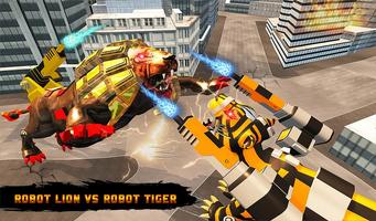 Ultimate Robot Lion Vs Tiger R poster