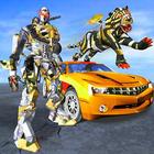 Futuristic Robot Tiger - Robot Transformation Game simgesi