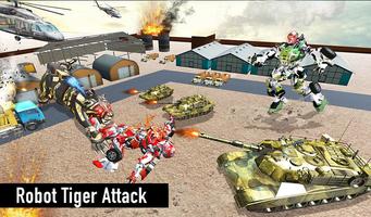 Futuristic Robot Tiger - Robot Transformation Game Screenshot 3