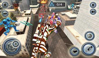 Futuristic Robot Tiger - Robot Transformation Game Screenshot 2