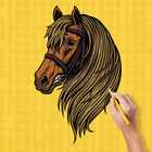 How to Draw Horses Easy lesson biểu tượng