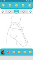 How to Draw Horses Easy lesson 스크린샷 1