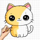 How to draw cute animals أيقونة