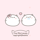 Pink tiny mini lovely cat أيقونة