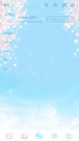 Cherry blossom & bluesky theme تصوير الشاشة 1