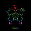 Neon couple theme