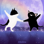 Cats dancing in the moonlight أيقونة