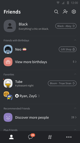 Kakaotalk Black Theme Kakaotalk Black Theme