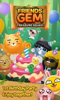 Friends Gem Treasure Squad! : Match 3 Free Puzzle poster