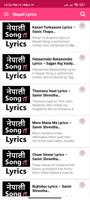 Nepali Song Lyrics स्क्रीनशॉट 1