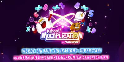 Kahoot! Multiplikation Spiele Plakat