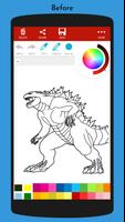 Monster Kaiju Coloring Book capture d'écran 1