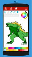 Monster Kaiju Coloring Book capture d'écran 2