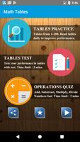 Math Tables & Test (1 - 100) poster