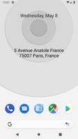Address Widget - Travel & Vacation Address plakat