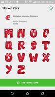 Alphabet Monster Stickers ảnh chụp màn hình 1