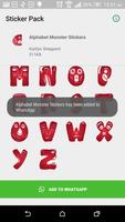 Alphabet Monster Stickers ảnh chụp màn hình 2