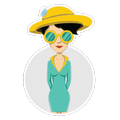 Girls Fashion Stickers For Whatsapp