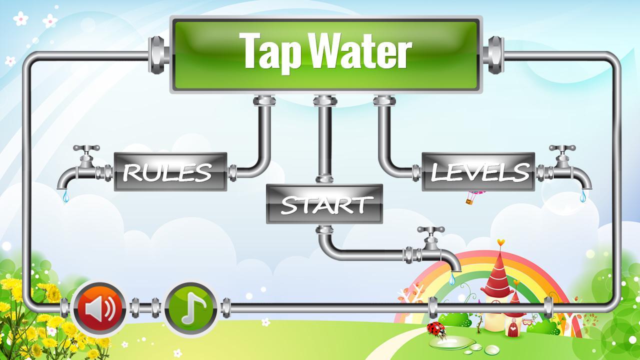 One tap gaming. Игра на андроид водопровод Старая. Tap tap приложение для игр. Плакаты про водопровод. Tap Water перевод.
