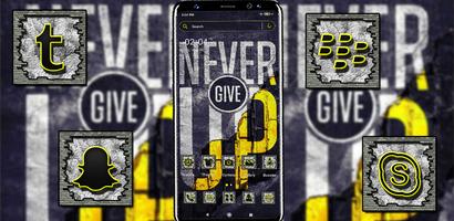 Never Give Up Theme syot layar 3