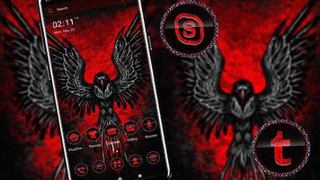 Eagle Red Theme Launcher Affiche