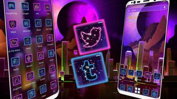 پوستر Purple City Theme