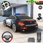 ikon Parkir Mobil Polisi Super 3D