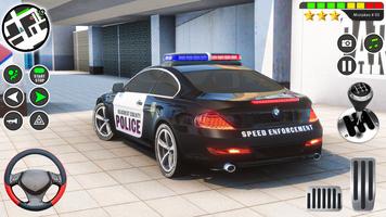 Parkir Mobil Polisi Super 3D poster