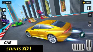 Cascade de voiture 3D Affiche