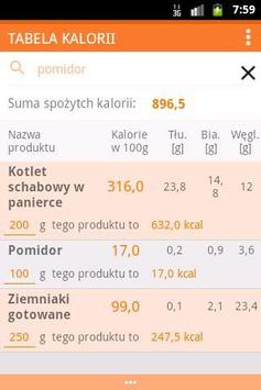 Tabela Kalorii Kalkulator Kcal For Android Apk Download